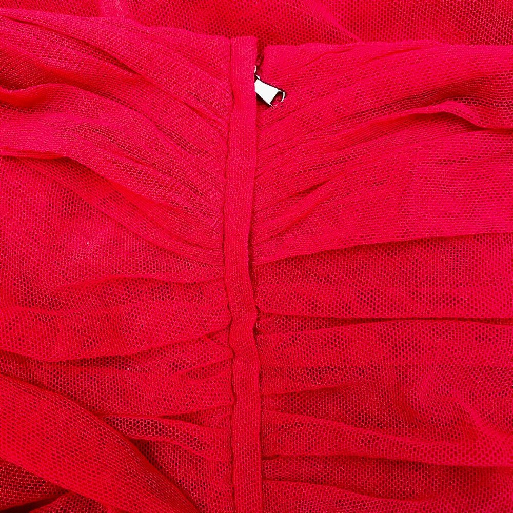 Auc New Runway D&G Bustier Ruched Chiffon Dress - Picture 10 of 14